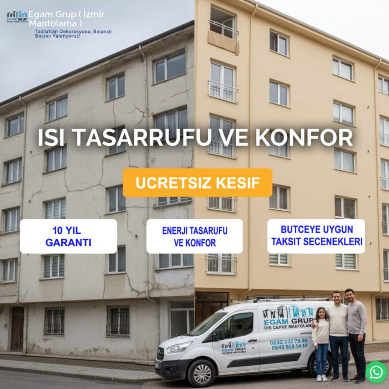 İzmir mantolama ve dış cephe uygulaması